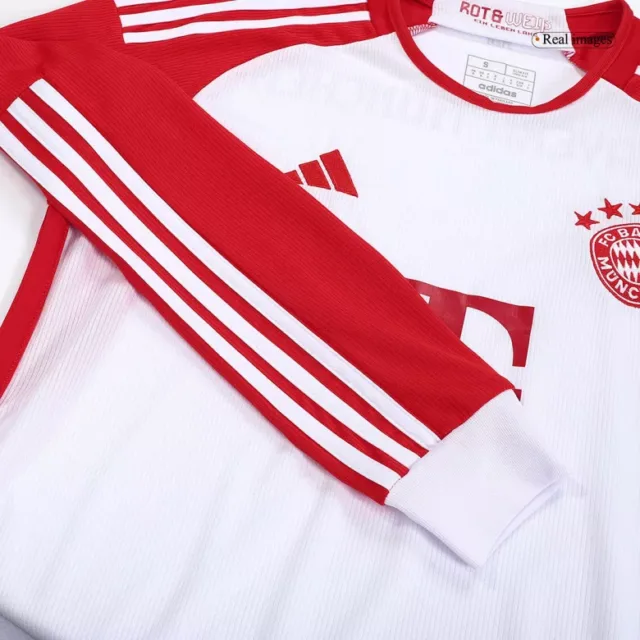 a red and white jersey