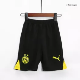 a black shorts with yellow accents on a swinger