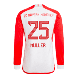 Футболка Бавария Мюнхен Мюллер 2023 2024 с длинными рукавами