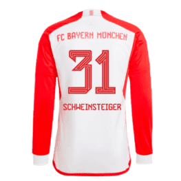 Футболка Бавария Мюнхен Швайнштайгер 2023 2024 с длинными рукавами