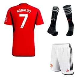 Детская футбольная форма Роналду Манчестер Юнайтед 23-24 с гетрами
