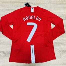 Футболка Роналдо 7 Манчестер Юнайтед 2007-2008 с длинными рукавами
