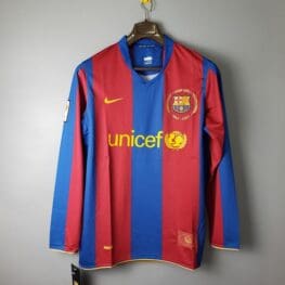 Ретро футболка Барселона 2007-2008 год длинный рукав